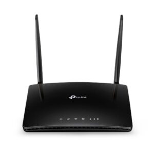 Alternative view of AC750 Wireless Dual Band 4G LTE Router Build-In 150Mbps 4G LTE Modem SPEED: 433 Mbps at 5 GHz + 300 Mbps at 2.4 GHz, 4G Cat4 150/50 Mbps SPEC: 2× Antennas, 3× Fast Ethernet LAN Ports, 1× Fast Ethernet WAN/LAN Port, LTE-FDD/LTE-TDD/DC-HSPA+/HSPA+/HSPA/UMTS FEATURE: Tether App, Cloud Support, Parental