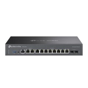 Alternative view of TP LINK Omada 5-Port 2.5G Multi-Gigabit Router, Standarde si Protocoale: IEEE 802.3, IEEE802.3u, IEEE802.3ab, IEEE802.3z, IEEE 802.3x, IEEE802.1q, Interfata: 2x 2.5G RJ45 2x Gigabit SFP 8x Gigabit RJ45 1x RJ45 Console Port 1x USB3.0 Port