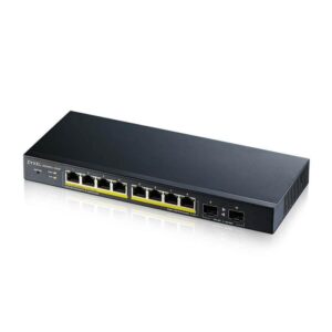 Alternative view of Zyxel 8-port GbE Smart Managed PoE Switch with GbE Uplink
