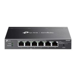 Alternative view of Omada 6-Port Gigabit Easy Managed Switch with 4-Port PoE+ PORT