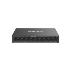 Alternative view of Switch desktop Mercusys 8-Port 10/100 Mbps + 2-Port Gigabit Desktop Switch with 8-Port PoE+, IEEE 802.3x Flow Control, 5.6 Gbps, dimensiuni 6.7 × 3.9 × 1.1 in (171 × 98 × 27 mm)