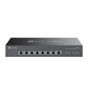 Alternative view of Switch TP Link Omada 8-Port 10G , standarde IEEE 802.3, 802.3u, 802.3ab, 802.3x, 802.1p, 802.3an, 802.3bz, interfata 8× 100Mbps/1Gbps/2.5Gbps/5Gbps/10Gbps Ports,Auto-Negotiation, Auto- MDI/MDIX, capacitate 160 Gbps