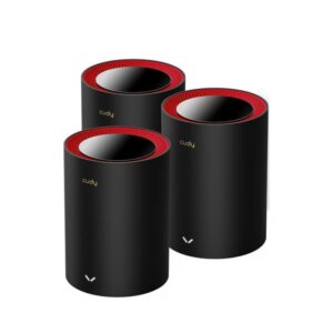 Alternative view of Sistem Mesh Wi-Fi pentru intreaga casa AX3000 Wi-Fi 6 Gigabit M3000(3- Pack) Cudy, 2.4 GHz, alimentare 110-240 V