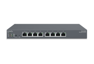 Alternative view of EnGenius Managed / stand-alone Desktop 8-port 55W GbE  Switch (PoE) 8-port GbE PoE.af 55W L2+ DT Cloud Management Switch