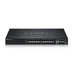 Alternative view of XGS2220-30F, L3 Access Switch, 24x1G SFP, 2x10mG RJ45, 4x10G SFP+ Uplink, incl. 1 yr NebulaFlex Pro