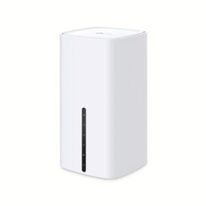 Alternative view of 5G AX1800 Wireless Dual Band Gigabit Router Build-In 5G Modem SPEED: 1201 Mbps at 5 GHz + 574 Mbps at 2.4 GHz, 5G NR 4.67Gbps/1.25Gbps, LTE support Cat 19 1.6Gbps/200Mbps SPEC: Internal Antennas, 2× Gigabit LAN Ports, 1× Gigabit WAN/LAN Port, 5G NR R15 SA/5G NR R15