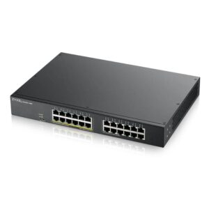 Alternative view of Zy GS1900-24, 24-port GbE L2, 12 Prt POE
