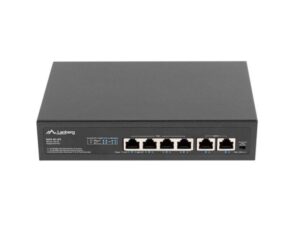 Alternative view of Switch  4x 100 Mb PoE+ / 2x 100 Mb, fara management, rack 10"/19", Fast Ethernet, 60W