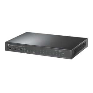 Alternative view of 8-Port 10/100Mbps + 3-Port Gigabit Desktop Switch with 8-Port PoE+ PORT: 8× 10/100 Mbps PoE+ Ports, 2× Gigabit Non-PoE Ports, 1× Gigabit SFP Slots SPEC: 802.3at/af, 65 W PoE Power, Desktop Steel Case FEATURE: Extend Mode for 250m PoE Transmitting, Isolation Mode, PoE Auto Recovery, Plug and Play