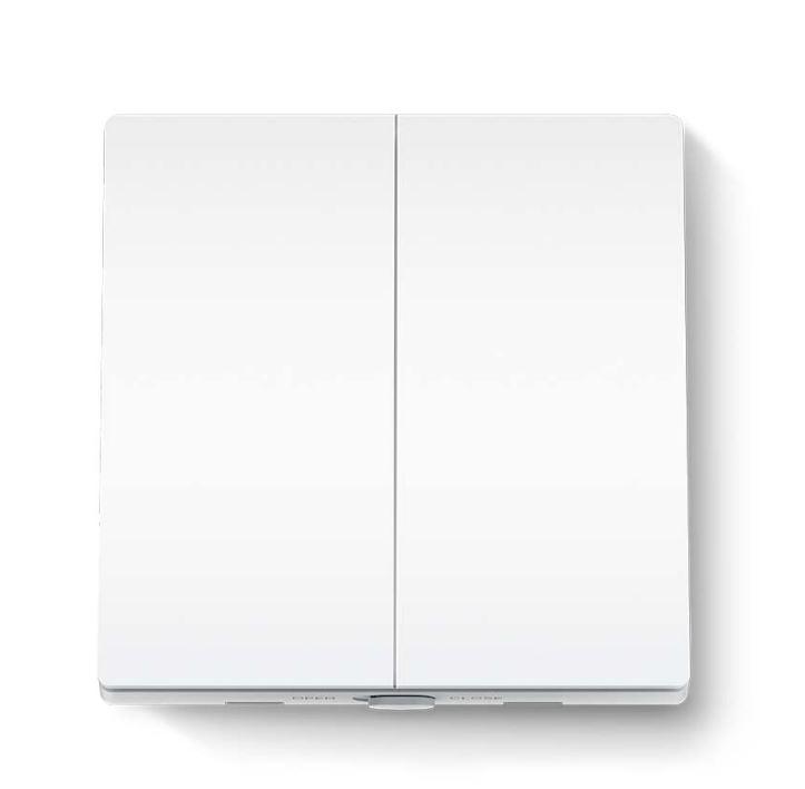 TP-LINK TAPO S220 intrerupator inteligent dublu (NECESITA HUB TAPO), Wireless: 868 MHz, incarcare maxima: 600 W LED/600W CFL/1000W INC/1000WFTL/Ventilator de 50 W, Dimensiuni: 87.1 × 86 × 41 mm, Alimentare: 2× Baterii AAA 1.5 V - imagine 4
