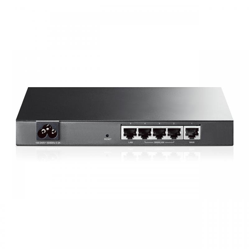 "Load Balance Broadband Router PORT: 1× 10/100 Mbps RJ45 WAN Port, 3× 10/100 Mbps RJ45 WAN/LAN Ports, 1× 10/100 Mbps RJ45 LAN Port FEATURE: 10000 Concurrent Sessions, Load Balance, Link Backup, Policy-based Firewall, Static Routing, Policy Routing, Guest Portal, IPTV, IPv6, VLAN" - imagine 4