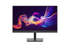 Alternative view of Monitor Hikvision FHD 23.8" DS-D5024F2-AP2; E-LED backlit technology with full HD 1920×1080; HDMI support up to 1080P; Brightness: 250 cd/m2; Contrast: 1000:1; Response Time: 14ms; VESA: 75 mm × 75 mm (4 - M4 × 6 mm), dimensiuni: cu baza: 539.7 (W) mm × 427.33 (H) mm × 185.69(D) m, fara baza: 539.7