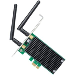 Alternative view of Adaptor wireless TP-Link, AC1200 Dual-band, 867/300Mbps,PCI-E, 2 antene detasabile, standarde wireless: IEEE 802.11ac/n/a 5 GHz, IEEE 802.11n/g/b 2.4 GHz, Low-Profile Bracket.