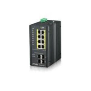 Alternative view of Zyxel RGS200-12P-ZZ0101F 12-port GbE Managed PoE Switch, Layer2, 8 ports100/1000 Mbps PoE, 4 ports Gigabit SFP.