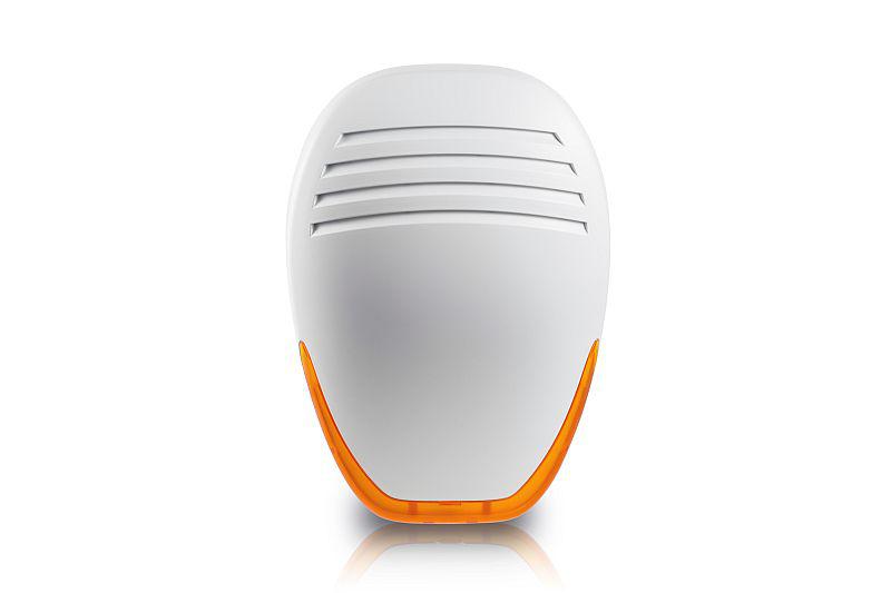 Sirena de alarma pentru exterior, Venitem HEMA L MW Matt white, design Italia, security grade 3, nivel acustic 110dB carcasa ABS culoare alba mat, Flash LED, tamper pentru deschidere si demontare, sunete si durata programabile, numararea alarmelor, microprocessor self-test of: battery, speaker and - imagine 3