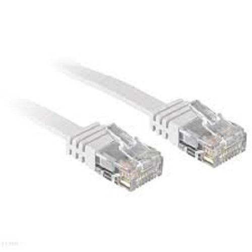Cablu Lindy RJ45 10m Cat.6 U/UTP Flat Network Cable, Alb - imagine 2