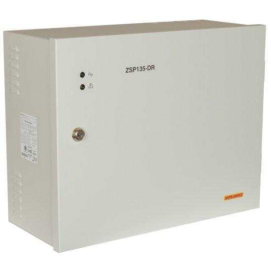 Sursa de alimentare pentru sisteme de detectie incendiu 24V/3-5A in cutie metalica Merawex ZSP135-DR-5A-3, loc pentru 2 acumulatori 40Ah/12V, Tensiune de intrare: 230 V +10% -15%, eficienta ridicata sub sarcina si consum redus, comunicare RS-232 / RS-485, rata scazuta de esec (0,5% in trei ani) - imagine 3