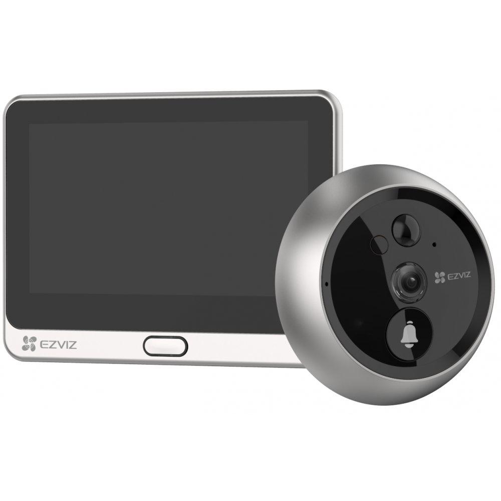 Vizor Wireless EZVIZ,CS-DP2C-A0-6E2WPFBS;1/3" Progressive Scan CMOS, 2.0 mm @ F2.2, visual angle (diagonal):155°,ICR infrared filter,Max. 5 m, 1080p / 2MP, 15fps, PIR angle 110°, Max. 5m (20 ft), MicroSD card(max. 256 GB), Built-in high sensitivity microphone,Built-in high-power speaker,PIR motion - imagine 3