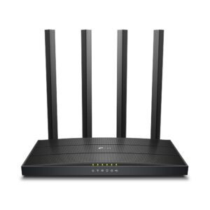 Alternative view of TP-link AC1200 Wireless MU-MIMO Gigabit Router, ARCHER C6U, IEEE 802.11ac/n/a 5 GHz IEEE 802.11n/b/g 2.4 GHz, 5 GHz: 867 Mbps (802.11ac), 2.4 GHz: 400 Mbps (802.11n), 1x Port WAN, 4x Port LAN Gigabit, 1x Port USB 2.0, 12V