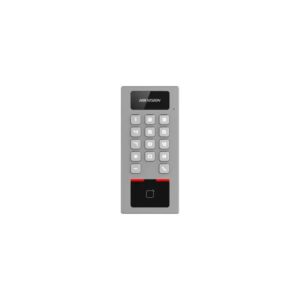 Alternative view of Terminal Access Control DS-K1T502DBWX Supports up to 256 GB SD card memory,IP65 & IK09 protections, as well as increased stability with zinc alloy materials,Card Capacity:100,000; Event Capacity:300,000;Card Type M1 card;DESfire card, Working Temperature:-40 °C ~ +70 °C,