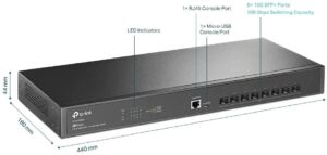 Alternative view of "JetStream™ 8-Port 10GE SFP+ L2+ Managed Switch PORT