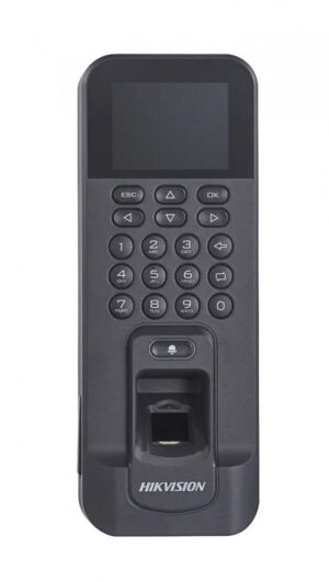 Alternative view of Controler de acces biometric stand alone Hikvision cu tastatura si cartele de proximitate MIFARE