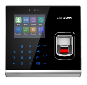 Alternative view of Cititor control access standalone cu cititor de amprenta Hikvision Pro Series DS-K1T201AMF, capacitate amprente: 5000, capacitate carduri Mifare: 100000, capacitate evenimente: 300000, distanta citire card: 0 la 5 cm suporta RS-485 and Wiegand (26/34), ecran LCD 2.8 inch, suporta ISUP5.0 protocol