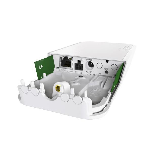 Mikrotik wAP LTE kit Alb Power over Ethernet (PoE) Suport, RBWAPR-2ND&R11E-LTE Rată maximă transfer de date: 300 Mbit/s, Viteză transfer de date Ethernet LAN: 10,100 Mbit/s, Reţea standard: IEEE 802.11b, IEEE 802.11g, IEEE 802.11n. Tensiune AC intrare: 9 - 30 V, Consum de energie (max): 6 W - imagine 4