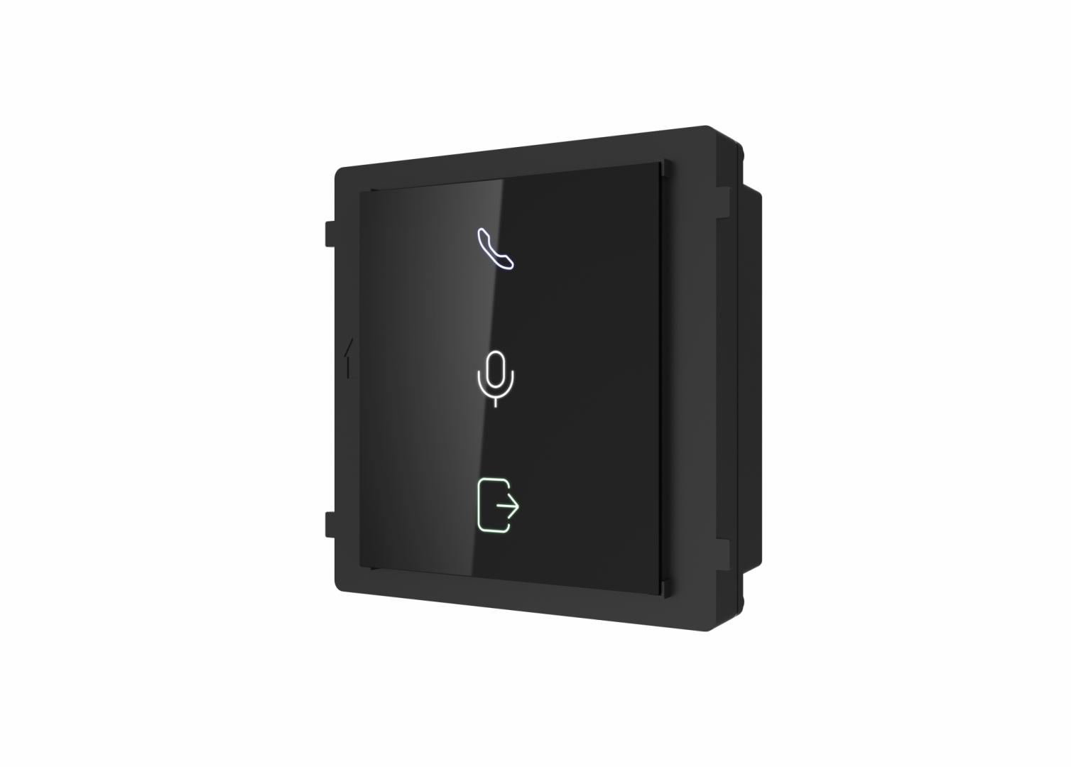 Modul indicator de stare videointerfon modular Hikvision DS-KD-IN;indica starea videointerfonului: apelare, deschidere usa; comunicareaudio bidirectionala; Dimensiuni: 98.5 mm × 100 mm × 33.7 mm; protectie:IP65; Temperatura de functionare: -40°C to +60°C; - imagine 3