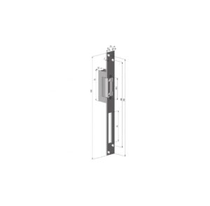 Alternative view of Electromagnet fail lock YALE YB17-12D-LR, 12Vcc, consum redus, 230mA, contact monitorizare, include placa suport lunga.