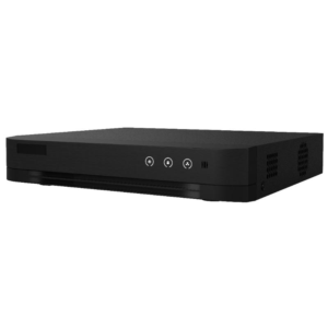 Alternative view of DVR Hikvision AcuSense 4 canale IDS-7204HQHI-M1/E(E), H.265 Pro+/H.265 Pro/H.265 video compression, BNC interface (1.0 Vp-p, 75 Ω), supporting coaxitron connection, up  to 6-ch IP camera inputs(up to 6MP), pana la 3K/5M Lite @ 12 fps encoding capability, intrari: HDTVI/AHD/CVI/CVBS/IP, 1SATA