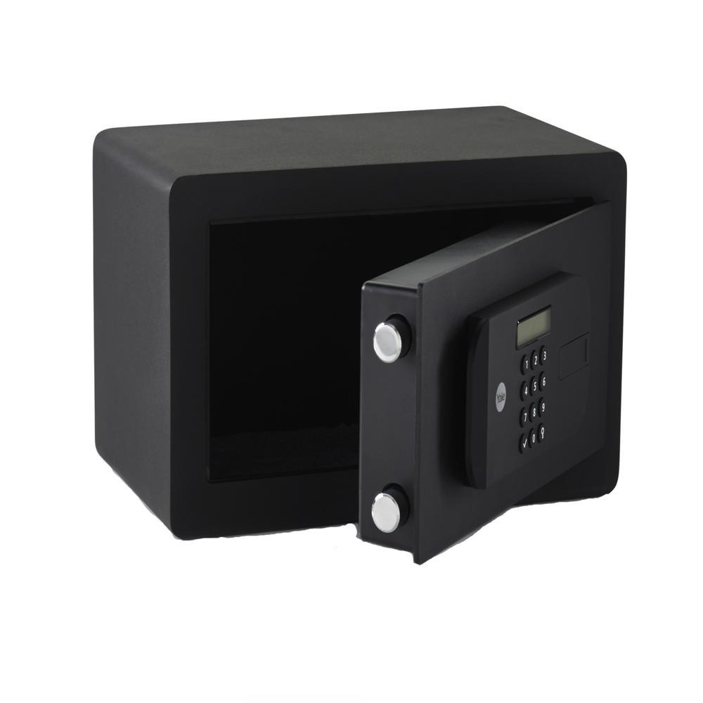 Seif compact de inalta siguranta Yale, 200x350x200 mm YSEB/200/EB1; Caracteristici: Ușa tăiată cu laser-întărită cu placă armată anti- forare; Mecanism deschidere ușă automat; Încuietoare motorizată cu nivel de securitate ridicat; Blocare timp de 1min în cazul introducerii unui cod greșit de 3 ori - imagine 2