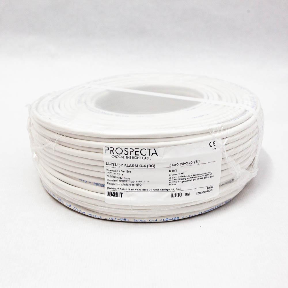 Cablu alarma 6 x 0.22 + 2 x 0.75 premium, cupru 100%, cod: I049IT, Li-Y (ST)Y, made in Italy, utilizare pentru sisteme de alarma, manta exterioara PVC alb, ecranare: folie de aluminiu laminata, raza de curbura 10x diametru, Peak Operating Voltage 250, Voltage Rating Uo/U 400, Test Voltage 2000 - imagine 2
