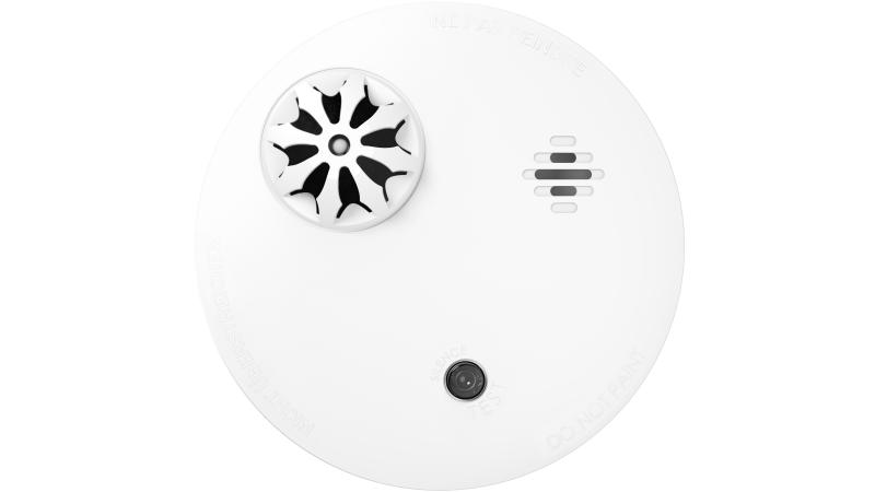 Detector de temperatura Hikvision DS-PDHT-E-WE, teo-way RF wireless, frecventa: 868MHz, raza: 1.6km, viata baterie: 10 ani pentru standalone sensor, 5 ani pentru RF wireless, montare pe tavan, dimensiuni: φ120 × 52.5mm, greutate: 179.5g. - imagine 2