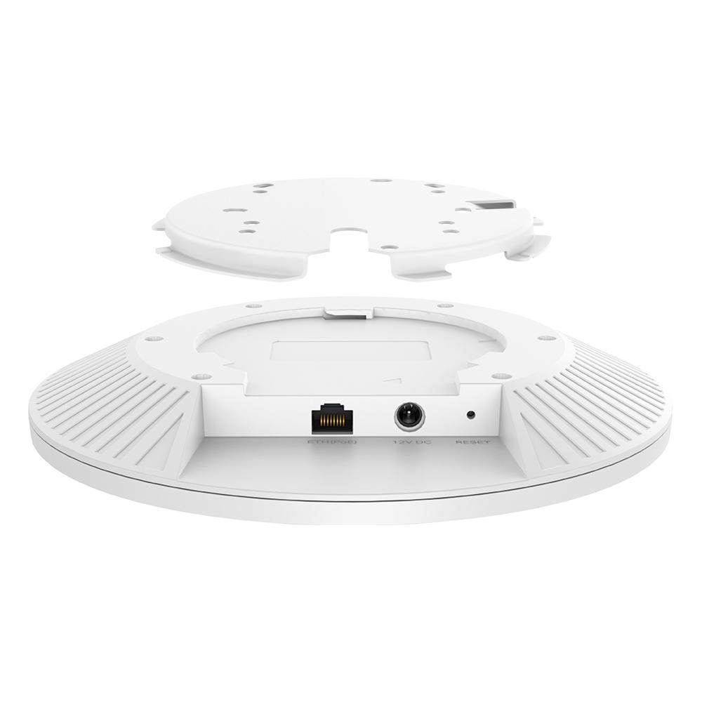 "Omada BE9300 Ceiling Mount Tri-Band Wi-Fi 7 Access Point PORT: 1×2.5G RJ45 Port SPEED:574Mbps at 2.4 GHz + 2880 Mbps at 5 GHz+ 5760 Mbps at 6 GHz FEATURE: 802.3at POE+ and 12V DC (Power Adapter is not included), 4×Internal Antennas, MU-MIMO, 320MHz Supported, Seamless Roaming, Band Steering - imagine 7
