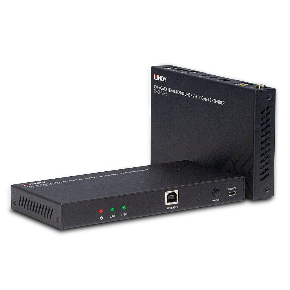 Lindy LY-38343 KVM Extender 100m Cat.6 HDMI 4K60, Audio, IR & RS-232 HDBaseT, USB 2.0 - imagine 5