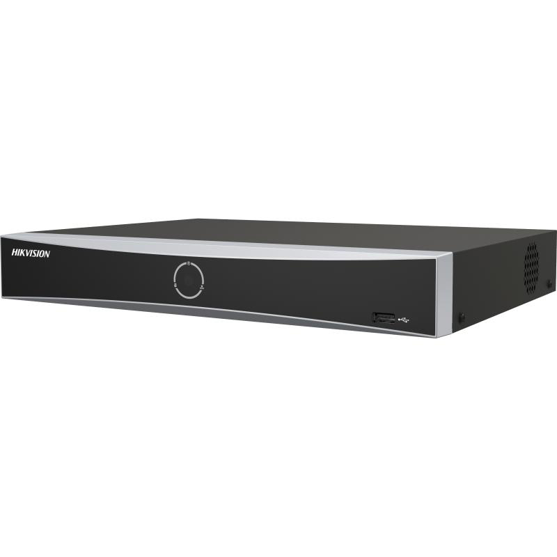 NVR Hikvision 8 canale 1U K Series AcuSense DS-7608NXI-K1/8P(D); 1-ch@12 MP or 2-ch@8 MP or 4-ch@4 MP or 8-ch@1080p decoding capacity, H.265 +/H.265/H.264+/H.264, iesiri: HDMI/VGA, 1x SATA max 10TB pe HDD, alimentare: 48 VDC, 1.875 A, dimensiuni: 320 mm × 240 mm × 48 mm, greutate: 1kg. - imagine 2