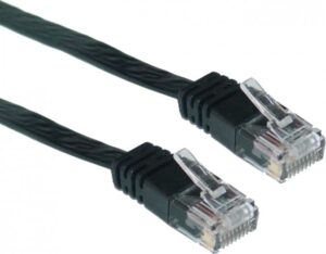 Alternative view of PATCH CORD UTP SPACER CAT5E 3M NEGRU, cupru aluminiu