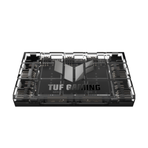 ASUS TUF Gaming ARGB PWM Fan Hub. Type: Fan controller, Product colour: Black, Fan connector: 4-pin. Width: 115 mm, Depth: 69 mm, Height: 17.7 mm