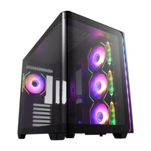 Carcasa FORTRON M580-BA, RGB, Mid Tower, Black