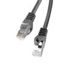 PATCHCORD CAT.6 FTP 1M BLACK FLUKE PASSED LANBERG