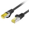 PATCHCORD CAT.6A S/FTP LSZH CU 2M BLACK FLUKE PASSED LANBERG