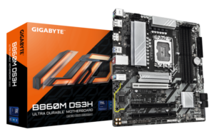 Placa de baza Gigabyte B860M DS3H, LGA 1851, DDR5, Micro-ATX