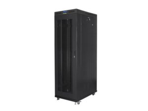 Cabinet rack Lanberg 19" 42U/800X1200, Self-assembly, RAL9004, greutate 139 kg, negru