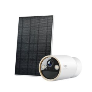 Solar-Powered Security Camera Kit 1 × Tapo C460, 1 × Tapo A201 SPEC: 4K UHD (3840x2160), H.265/H.264 Supported, 16x UHD Digital Zoom, 2.4/5 GHz Dual Band Wi-Fi, 10000mAh Rechargeable Lithium-ion Battery, Solar Panel (5.2V, 2.5W) FEATURE: Non-Stop Power, Flexible Solar Installation, AI Detection and