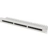 Patch panel 24 porturi 1U 19" Cat.6 UTP cu organizator cabluri, gri