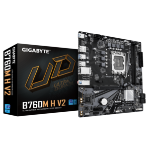 Placa de baza Gigabyte B760M H V2, Socket 1700, DDR5, Micro-ATX