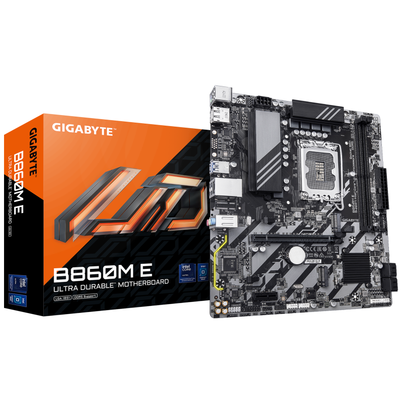 Placa de baza Gigabyte B860M E, Socket 1851, DDR5, Micro-ATX