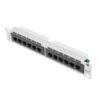 Patch panel 12 porturi 1U 10" Cat.6 UTP gri