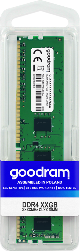 Memorie RAM Goodram GR3200D464L22/16G, 16GB DDR4, 3200MHz, CL22